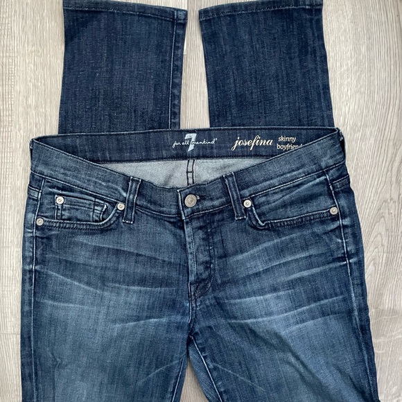 7 for all mankind skinny boyfriend jeans EUC - Picture 8 of 10
